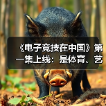 《电子竞技在中国》第一集上线：是体育、艺术、文化(图1)