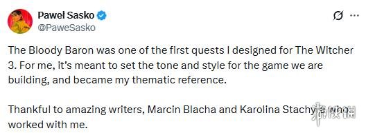 《巫师3》「血腥男爵」任务设计者 曾害怕把游戏搞砸 - Tanyitan情报局