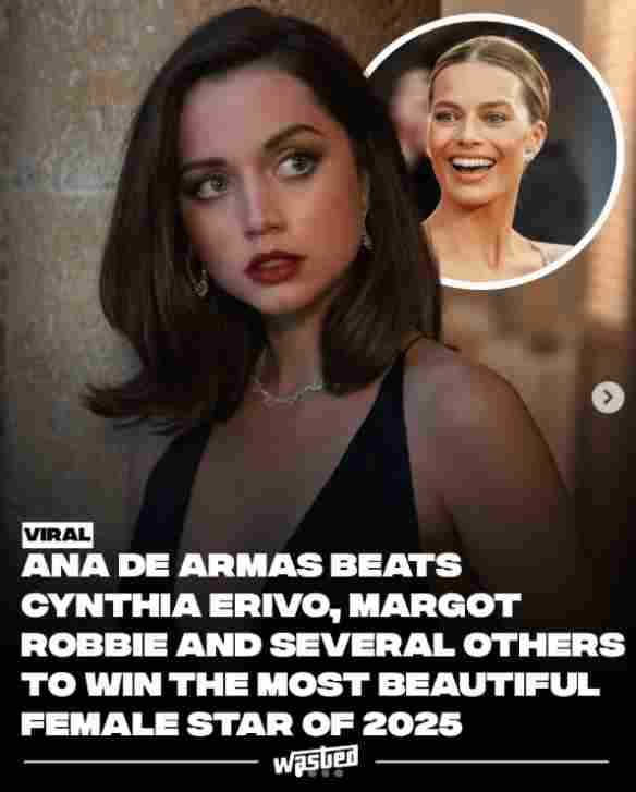 2025最美女演员票选结果出炉:安娜·德·阿玛斯艳压群芳 - Tanyitan情报局