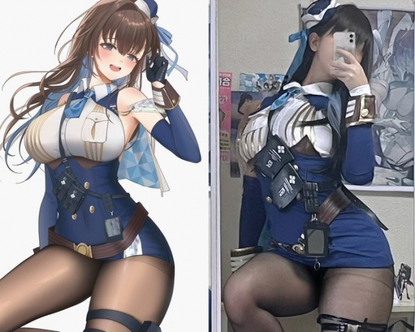 一个比一个性感！女画师“COS自己画的角色”掀起风潮(图5)