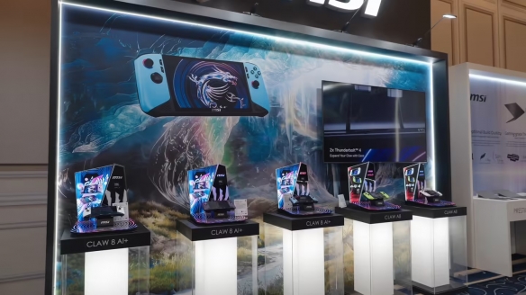 微星Claw 8 AI+掌机推出全新个性配色：冰河蓝/虚空紫(图3)