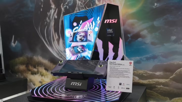 微星Claw 8 AI+掌机推出全新个性配色：冰河蓝/虚空紫(图4)