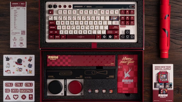 鹰角网络×八位堂Retro 87复古键盘新春周边套装发布(图2)