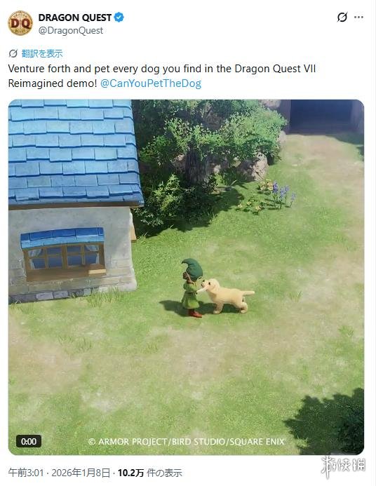 官方玩梗！《勇者斗恶龙7重制版》喊你进试玩版撸狗(图3)