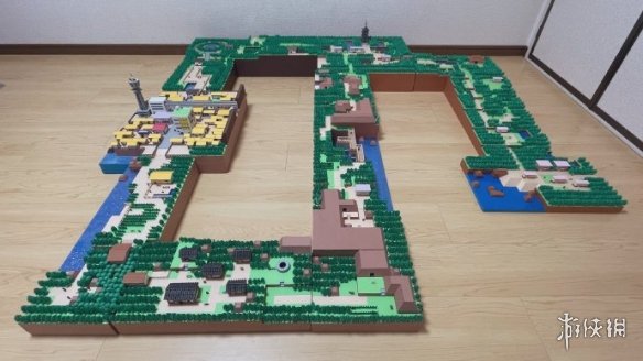 大神手搓《宝可梦》第二世代城都地区微缩立体地图(图2)