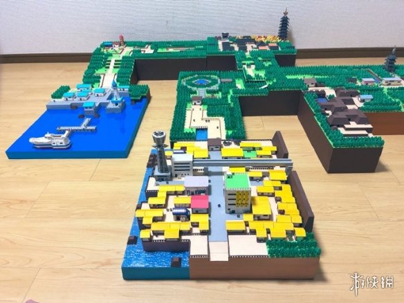 大神手搓《宝可梦》第二世代城都地区微缩立体地图(图3)