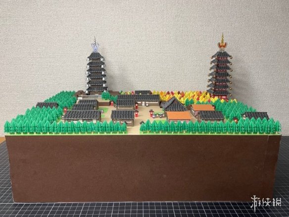 大神手搓《宝可梦》第二世代城都地区微缩立体地图(图8)