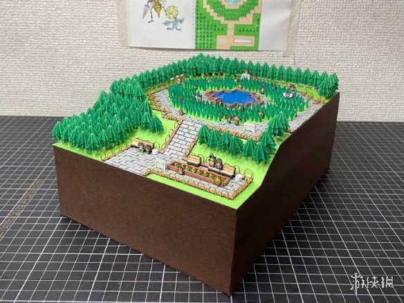 大神手搓《宝可梦》第二世代城都地区微缩立体地图(图13)