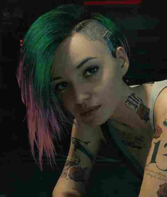 玩家为《赛博朋克2077》女角色卸妆:素颜好像更美了!(图4) 玩家为《赛博朋克2077》女角色卸妆:素颜好像更美了!(图4)