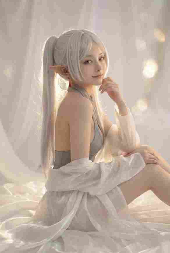 AI大神自制“芙莉莲”COS美图:黑丝美腿太涩了!(图5) AI大神自制“芙莉莲”COS美图:黑丝美腿太涩了!(图5)