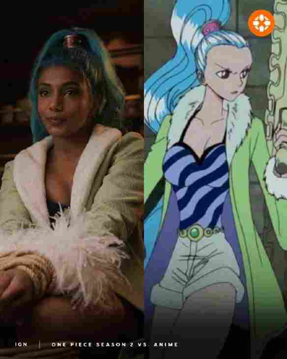 《海贼王》真人剧第二季和动画对比：薇薇公主变黑人！ - Tanyitan情报局