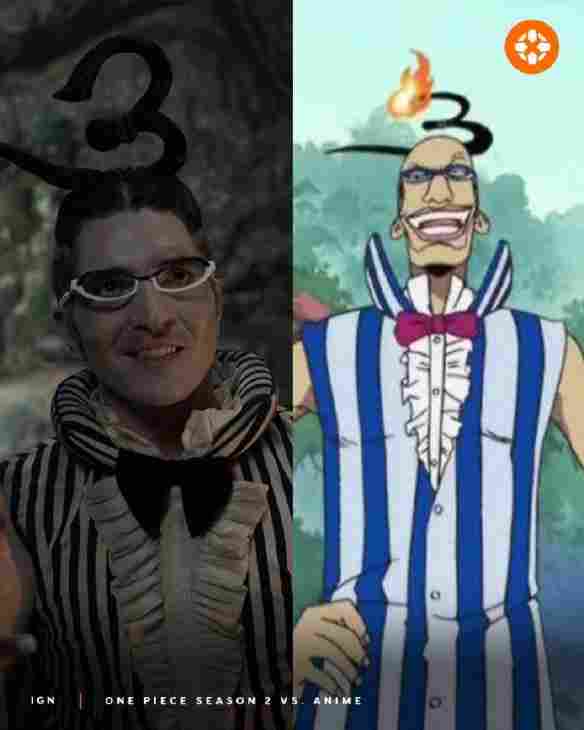 《海贼王》真人剧第二季和动画对比：薇薇公主变黑人！(图2)