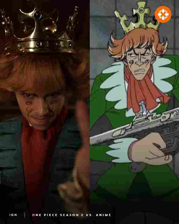 《海贼王》真人剧第二季和动画对比：薇薇公主变黑人！(图3)