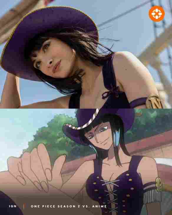 《海贼王》真人剧第二季和动画对比：薇薇公主变黑人！(图4)
