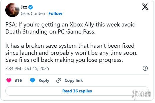 Xbox联手小岛秀夫修复《死亡搁浅》导演剪辑版存档Bug - Tanyitan情报局