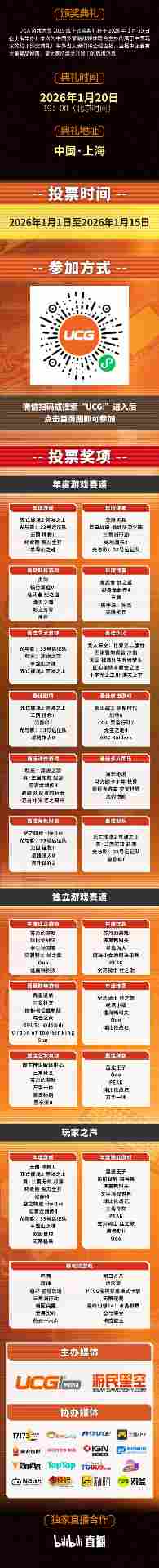 #UGA2025# 1月20日，线下颁奖典礼见！(图4)