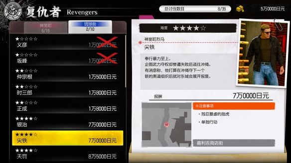 《人中之龙极3人中之龙3外传 Dark Ties》深度玩法要素介绍(图16) 《人中之龙极3人中之龙3外传 Dark Ties》深度玩法要素介绍(图16)