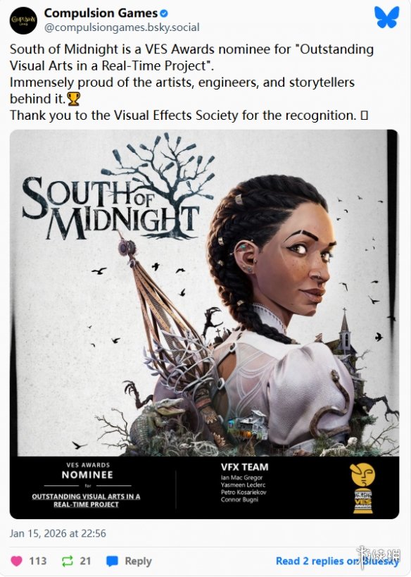 内斗开始!Xbox两款作品将在2026VES上角逐同一个奖(图3) 内斗开始!Xbox两款作品将在2026VES上角逐同一个奖(图3)