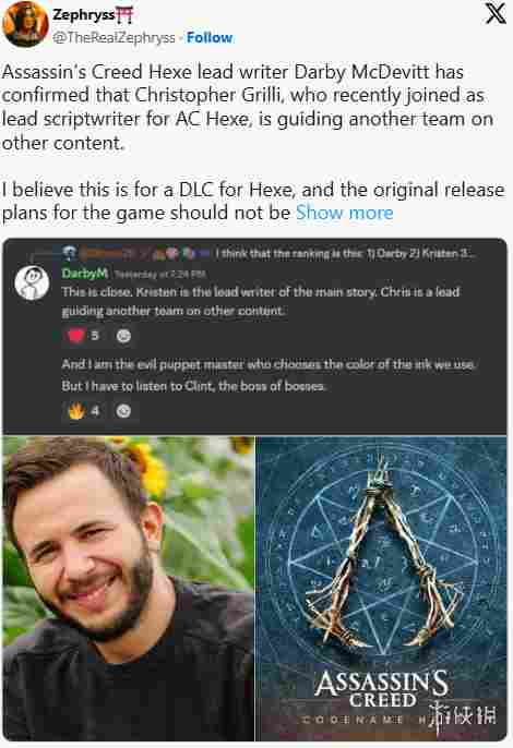 原《英灵殿》编剧或领衔《刺客信条：Hexe》DLC内容(图2)