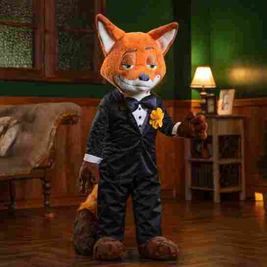 《疯狂动物城2》狐尼克经典礼服造型等身玩偶亮相日本(图2)