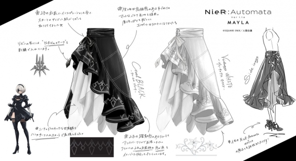 动画《尼尔：自动人形》将推出2B主题联名典雅长裙(图2)