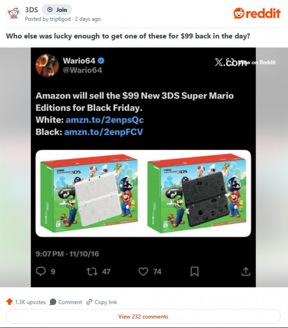 DS/3DS涨价玩家集体懊悔：当年爱答不理，现在高攀不起 - Tanyitan情报局