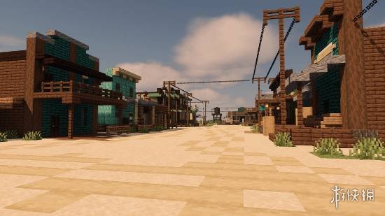 玩家在《我的世界》中还原了《大镖客2》中的犰狳镇!(图5) 玩家在《我的世界》中还原了《大镖客2》中的犰狳镇!(图5)