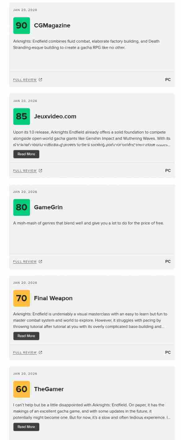 《明日方舟：终末地》M站79分：战斗有趣 内容丰富(图2)