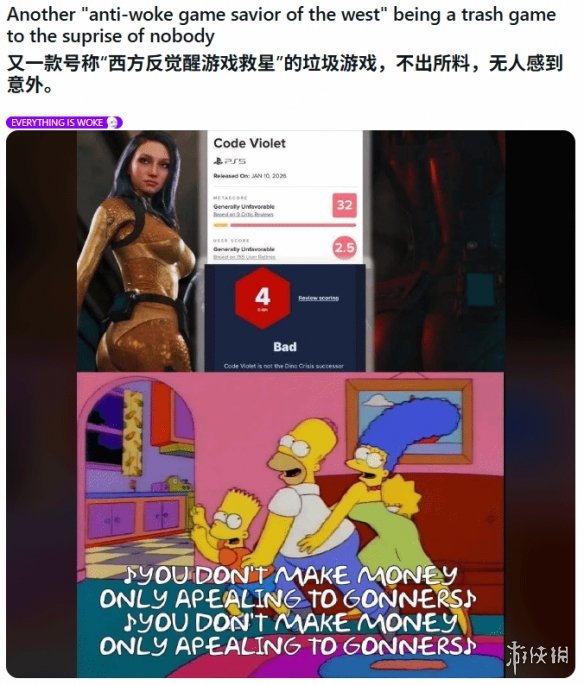 IGN4分《Code Violet》被LGBT群体嘲讽：反觉醒下场(图3)