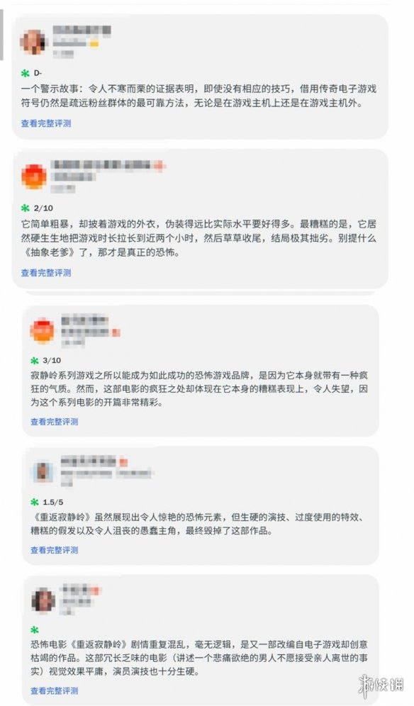 《重返寂静岭》爆米花指数仅30%:披着游戏外皮水剧情(图2)