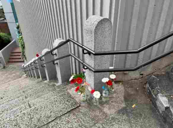 《链锯人》带动圣地巡礼热潮！东京电话亭被鲜花淹没(图7)