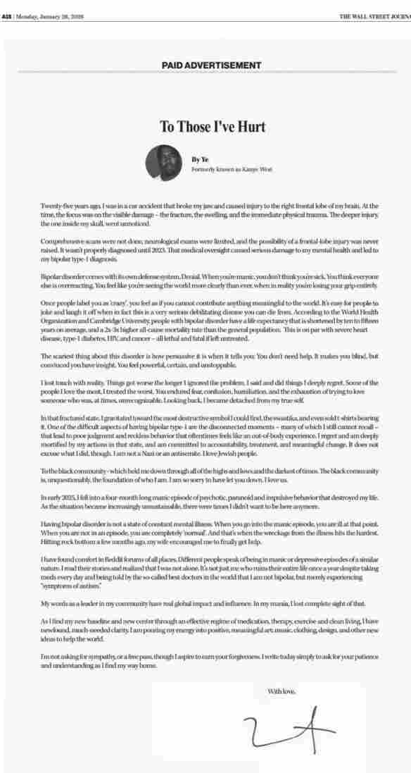 肯爷登头条道歉！脱节行为因25年前车祸脑部损伤？(图1)