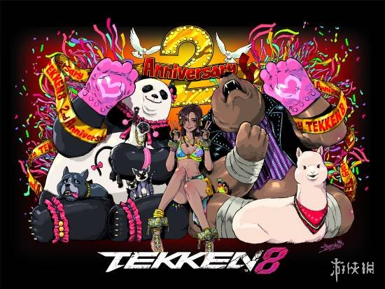 《铁拳8》上市2周年官方贺图：黑皮性感辣妹稳居C位！(图1)