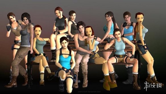 《古墓丽影》官方晒30周年纪念海报：历代劳拉的造型(图12)