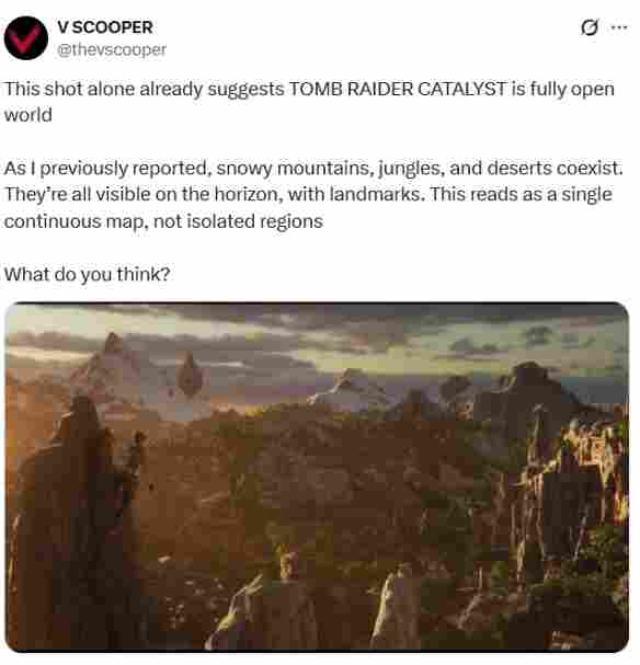 告别区域加载！曝《古墓丽影：天灾》是完整开放世界 - Tanyitan情报局