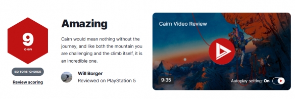 《孤山独影》IGN 9分：一段令人难以置信的攀登！ - Tanyitan情报局