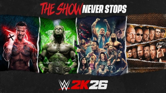 职业摔跤游戏《WWE 2K26》正式公布！3月13日发售 - Tanyitan情报局