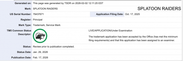 曝《喷射战士》续作商标更新! 或关联2月任天堂直面会(图2)