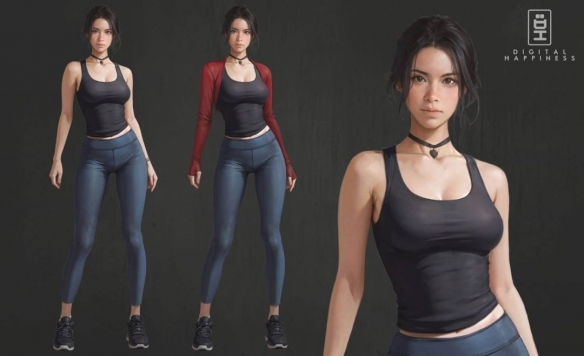 《小镇惊魂3》角色设计图公开：女主凹凸有型 身材超棒(图4)