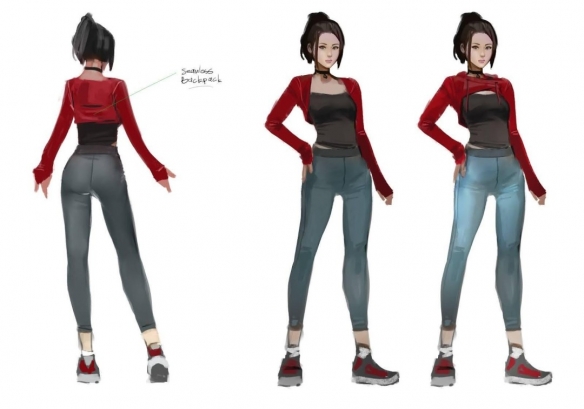 《小镇惊魂3》角色设计图公开：女主凹凸有型 身材超棒(图6)