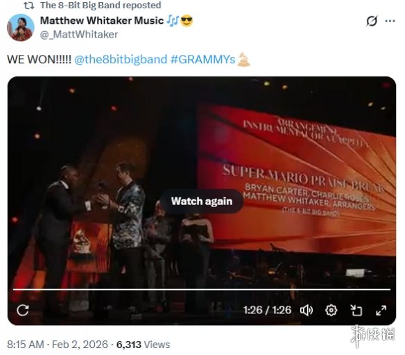 8 - Bit Big Band《超级马里奥》混编音乐荣获格 - Tanyitan情报局