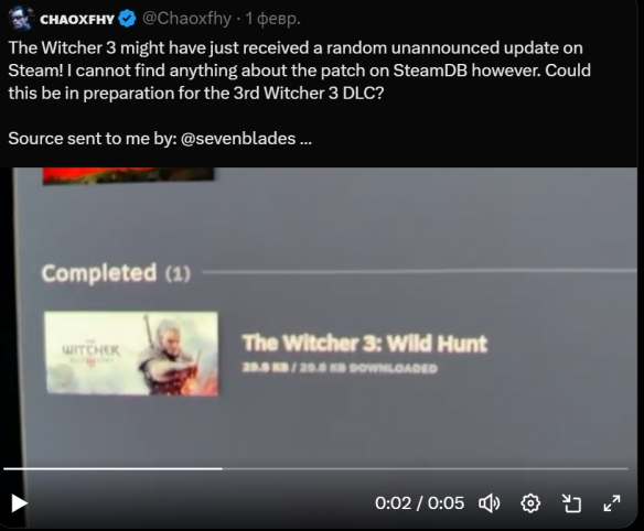 为新DLC铺路？《巫师3》PC版突然迎来小规模更新 - Tanyitan情报局