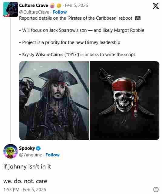 粉丝痛批《加勒比海盗》重启传闻：没杰克船长就别拍(图4)