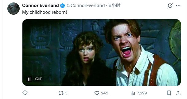 布兰登·费舍《木乃伊4》定档 2028年5月19日上映(图2) 布兰登·费舍《木乃伊4》定档 2028年5月19日上映(图2)