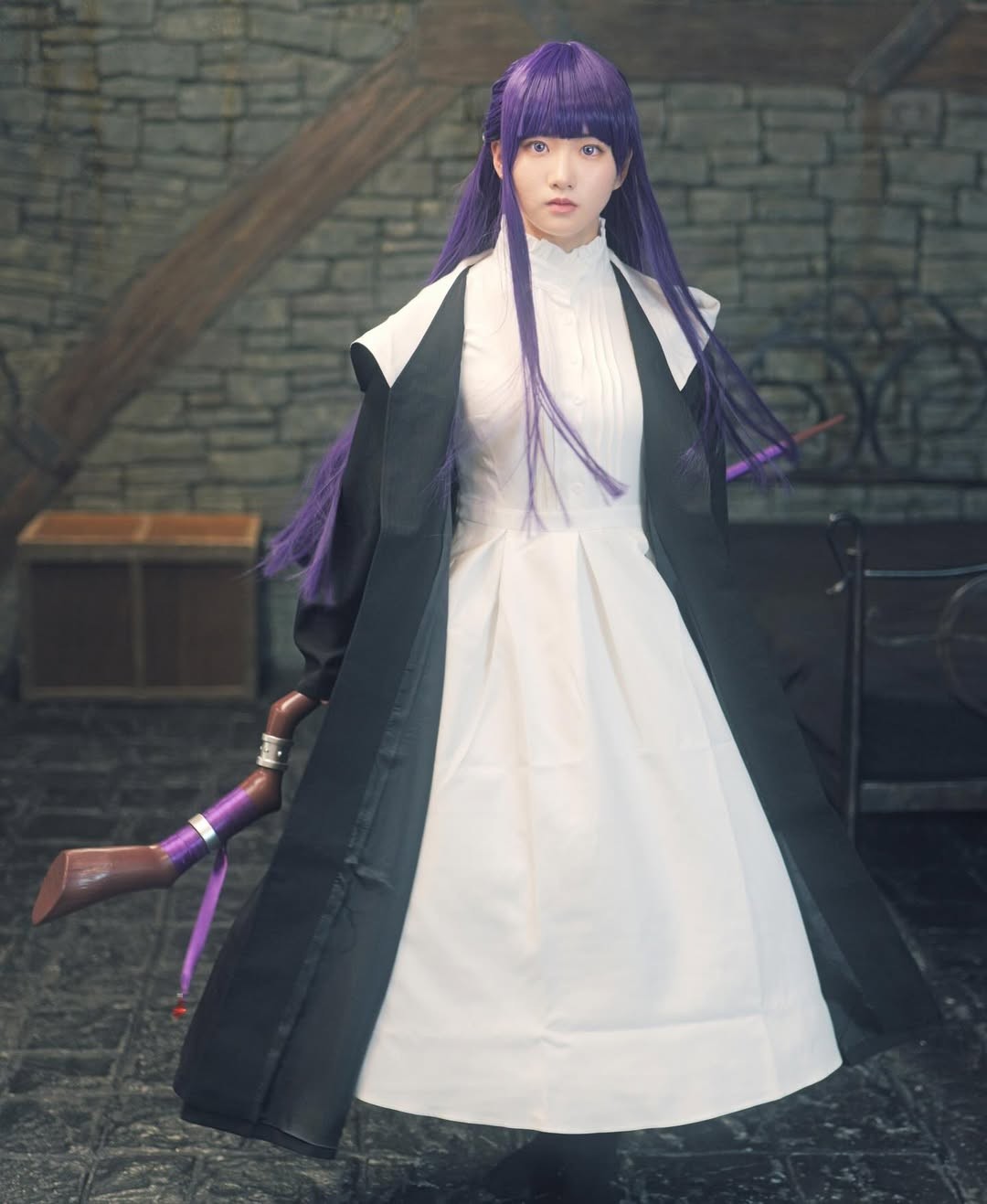 可爱圆脸！日本围棋二段美女选手cos《葬送的芙莉莲》菲伦 - Tanyitan情报局