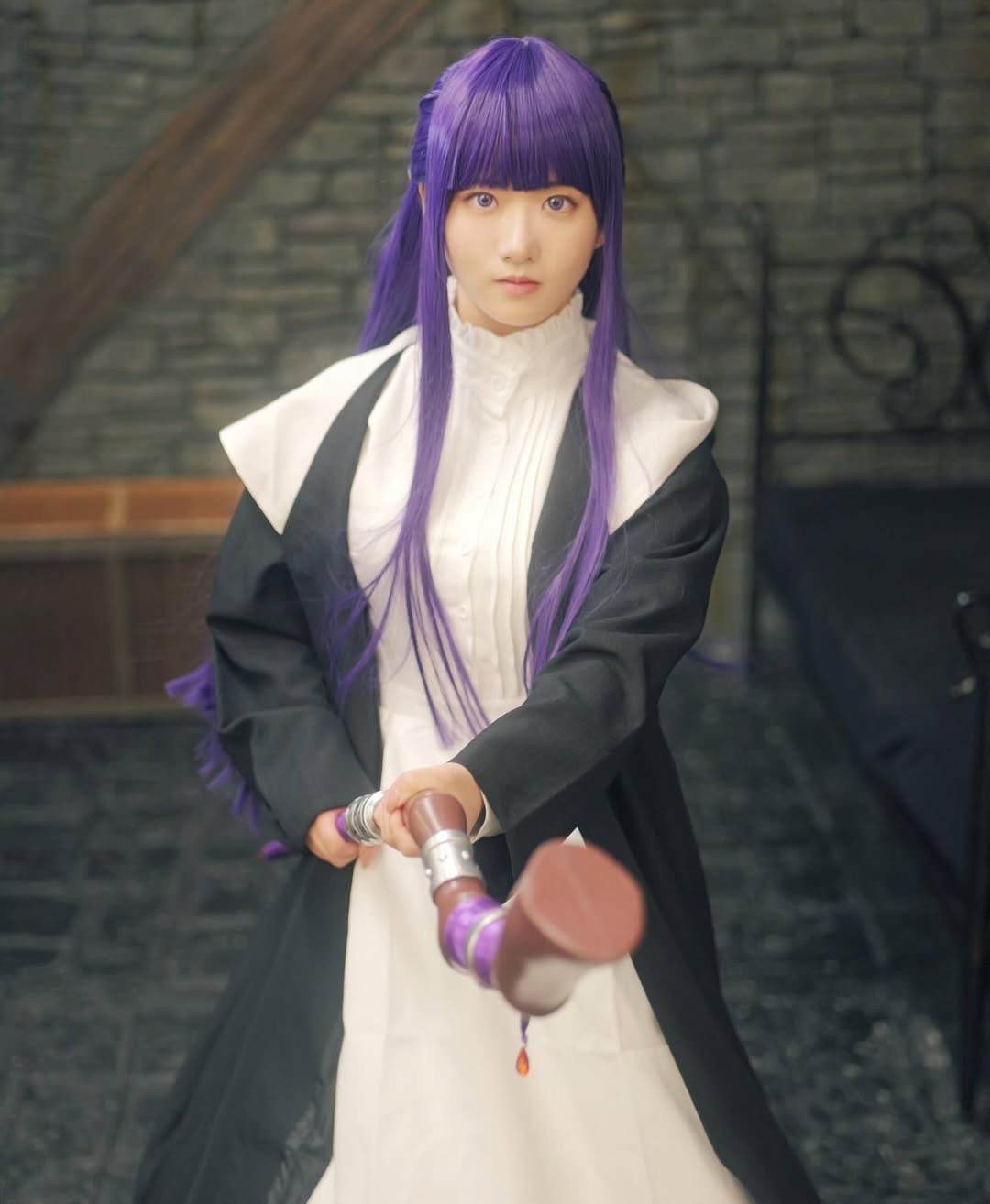 可爱圆脸!日本围棋二段美女选手cos《葬送的芙莉莲》菲伦(图16) 可爱圆脸!日本围棋二段美女选手cos《葬送的芙莉莲》菲伦(图16)