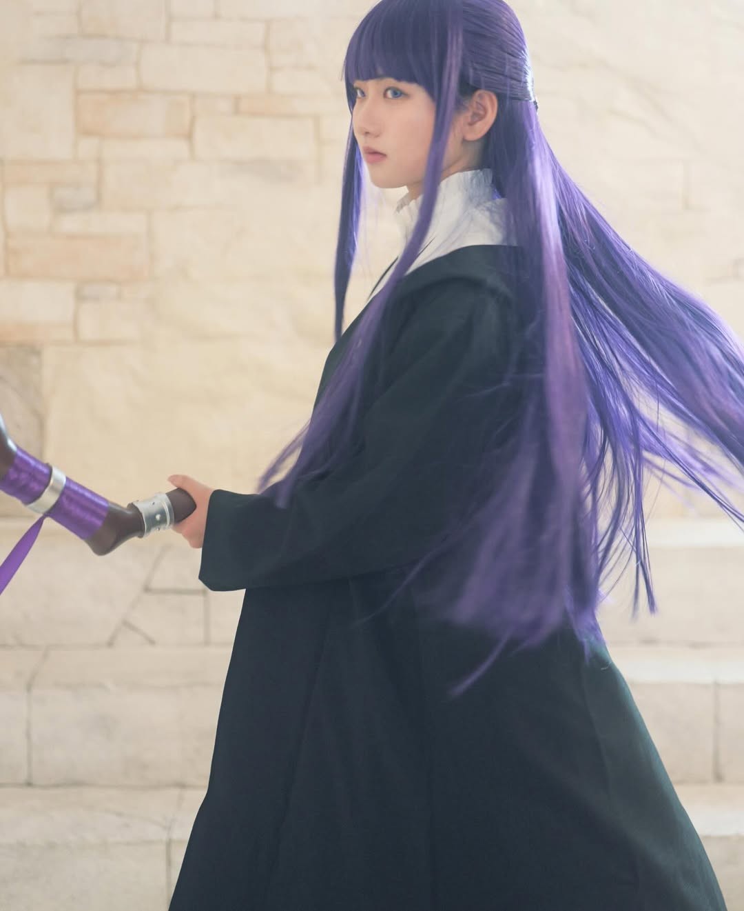 可爱圆脸!日本围棋二段美女选手cos《葬送的芙莉莲》菲伦(图17) 可爱圆脸!日本围棋二段美女选手cos《葬送的芙莉莲》菲伦(图17)