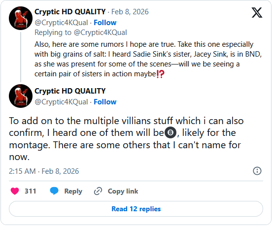 曝《蜘蛛侠:崭新之日》将出现超过九名反派(图3) 曝《蜘蛛侠:崭新之日》将出现超过九名反派(图3)