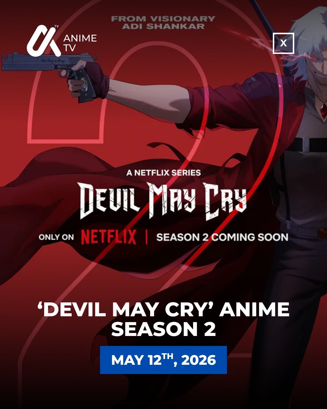 网飞《鬼泣》第二季动画新视觉图公开！5月